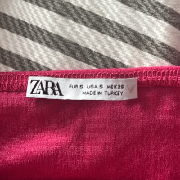 Zara hot pink crop top - Picture 2 of 2